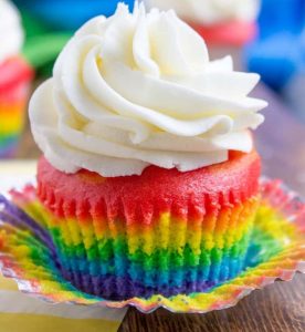 rainbow-cupcakes
