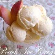 Peach Ice Cream with 3 Ingredients