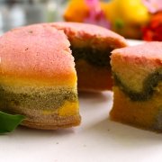 Rainbow Mochi Cake