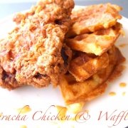 Chicken & Waffles {with Sriracha}